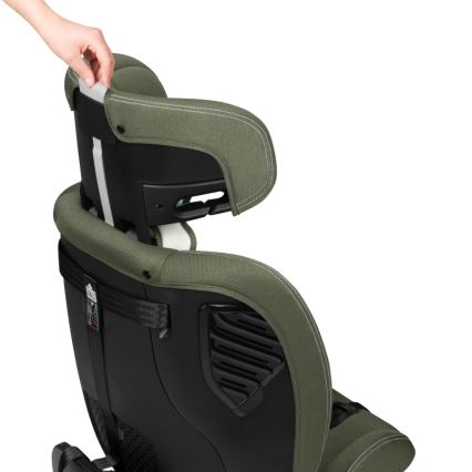 Lionelo - Seggiolino auto con base girevole BASTIAAN ONE i-Size 40-150 cm Verde oliva