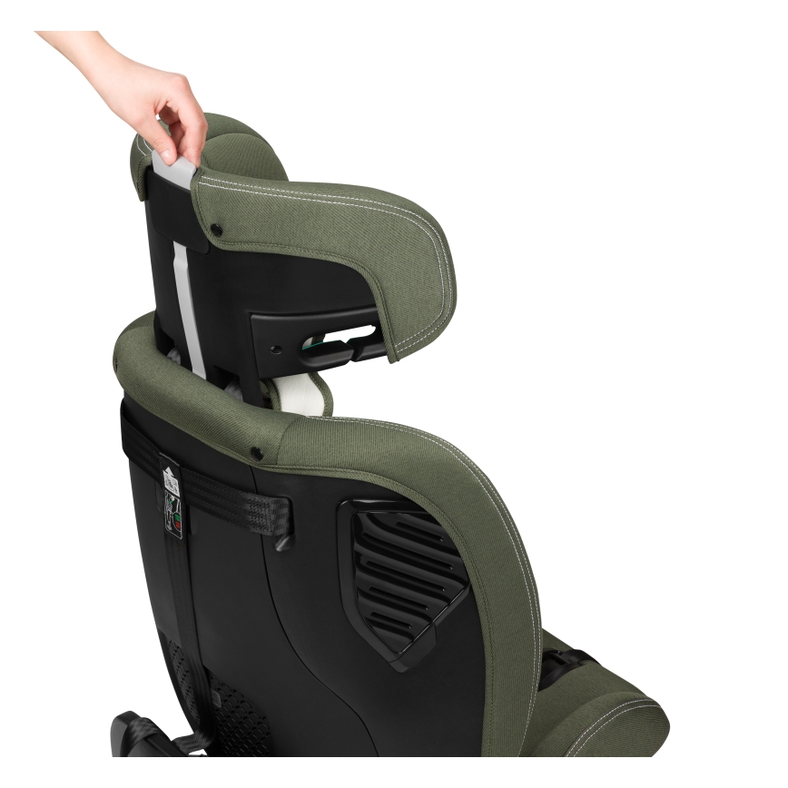 Lionelo - Seggiolino auto con base girevole BASTIAAN ONE i-Size 40-150 cm Verde oliva
