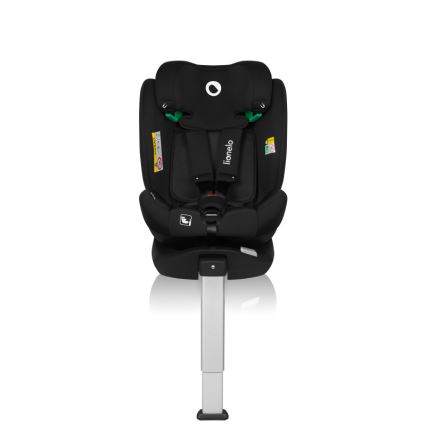 Lionelo - Seggiolino auto con base girevole BRAAM AIR i-Size 40-150 cm Black Carbon