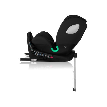 Lionelo - Seggiolino auto con base girevole BRAAM AIR i-Size 40-150 cm Black Carbon