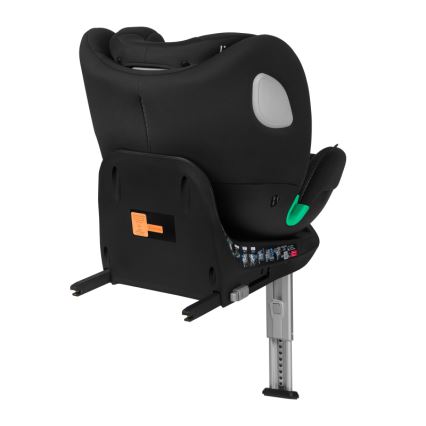 Lionelo - Seggiolino auto con base girevole BRAAM AIR i-Size 40-150 cm Black Carbon