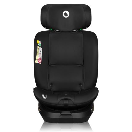 Lionelo - Seggiolino auto con base girevole BRAVE i-Size 40-150 cm Black Carbon