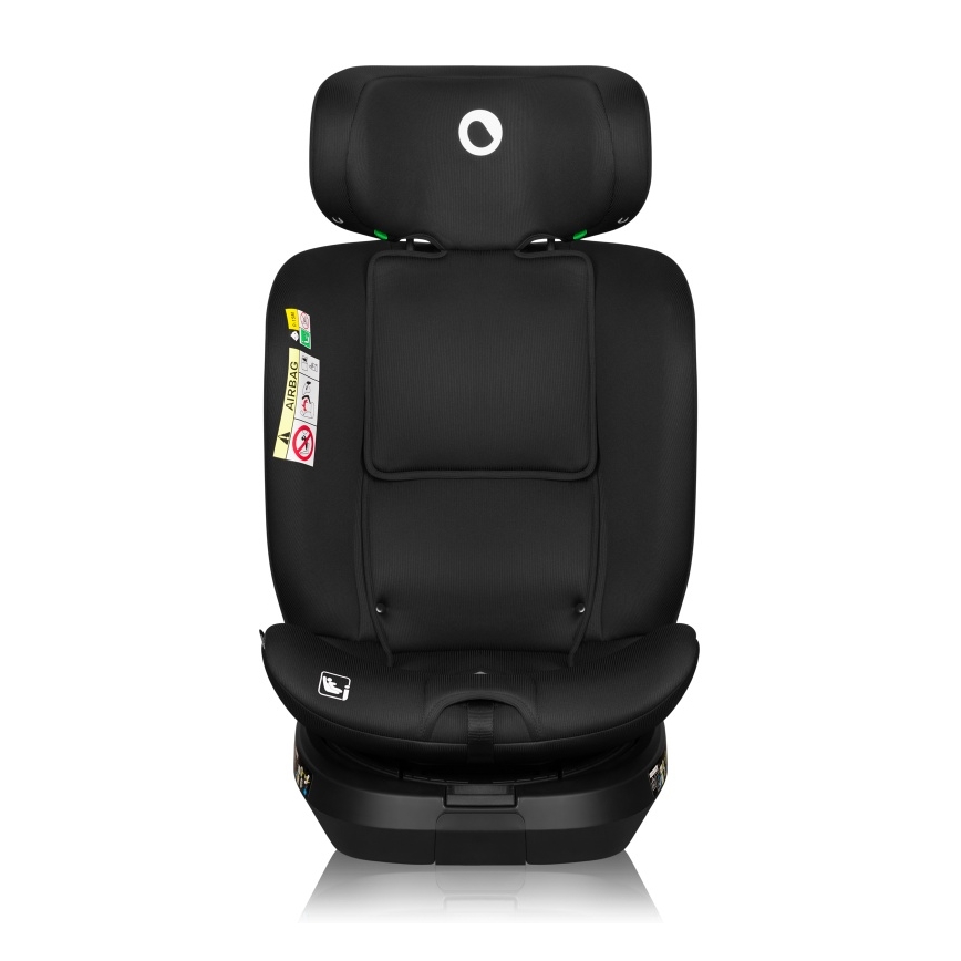 Lionelo - Seggiolino auto con base girevole BRAVE i-Size 40-150 cm Black Carbon