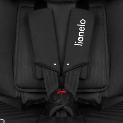 Lionelo - Seggiolino auto con base girevole BRAVE i-Size 40-150 cm Black Carbon
