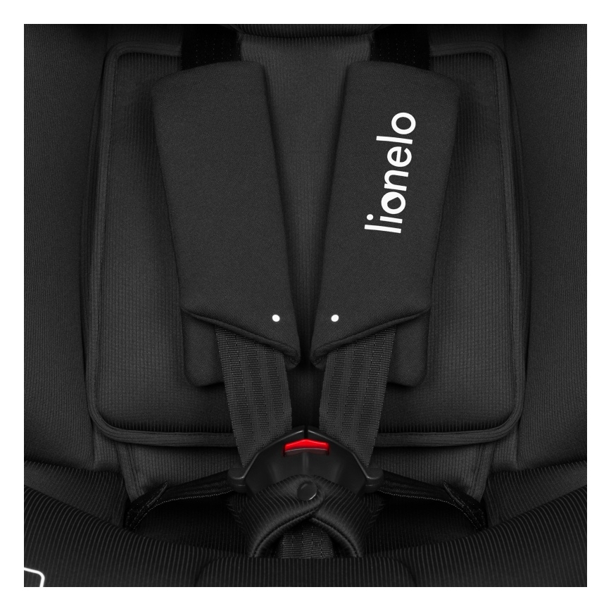 Lionelo - Seggiolino auto con base girevole BRAVE i-Size 40-150 cm Black Carbon