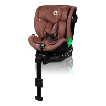 Lionelo - Seggiolino auto con base girevole HARMONY i-Dimensioni 40-150 cm color mattone