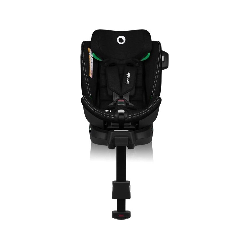Lionelo - Seggiolino auto con base girevole HARMONY i-Dimensioni 40-150 cm nero