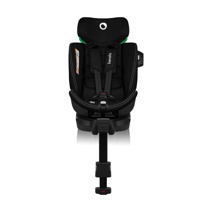 Lionelo - Seggiolino auto con base girevole HARMONY i-Dimensioni 40-150 cm nero