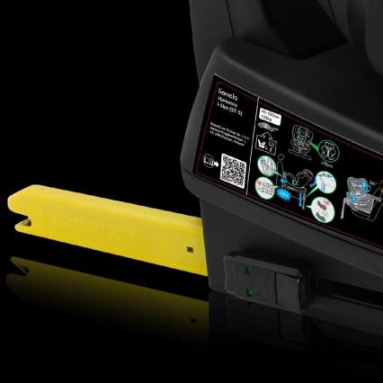 Lionelo - Seggiolino auto con base girevole HARMONY i-Dimensioni 40-150 cm nero