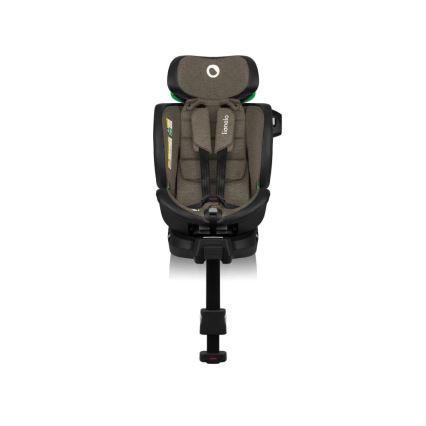 Lionelo - Seggiolino auto con base girevole HARMONY i-Dimensioni 40-150 cm nero/oliva