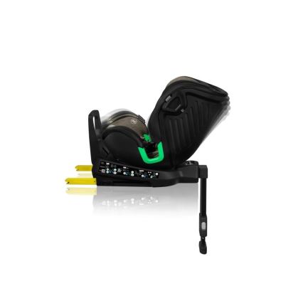 Lionelo - Seggiolino auto con base girevole HARMONY i-Dimensioni 40-150 cm nero/oliva