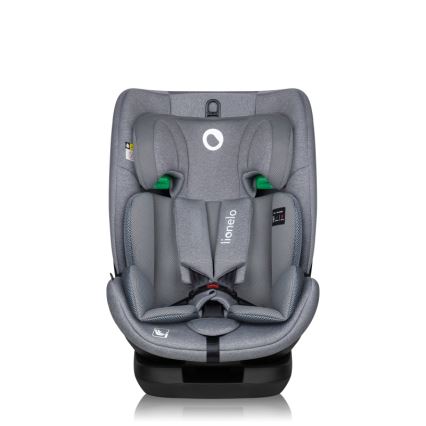 Lionelo - Seggiolino auto con base girevole LAVENDER i-Size 76-150 cm Grigio Pietra