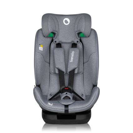 Lionelo - Seggiolino auto con base girevole LAVENDER i-Size 76-150 cm Grigio Pietra