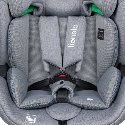 Lionelo - Seggiolino auto con base girevole LAVENDER i-Size 76-150 cm Grigio Pietra
