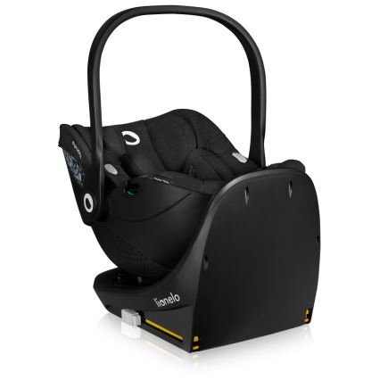 Lionelo - Seggiolino auto con base girevole MOXIE SET i-Size 40-87 cm Black Carbon