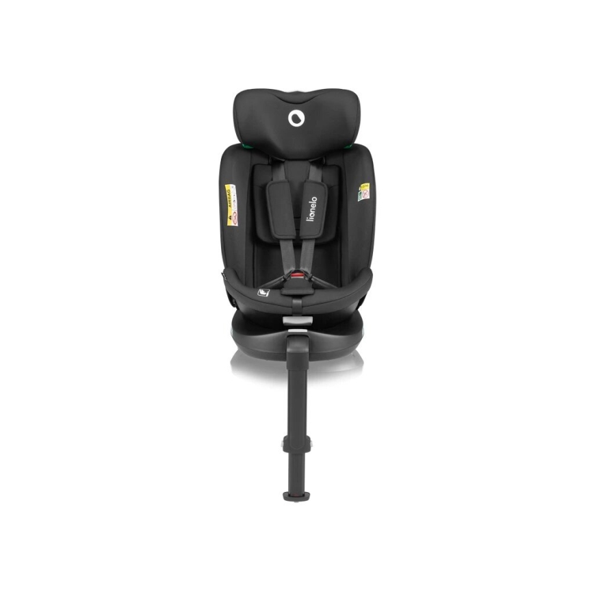 Lionelo - Seggiolino auto con base girevole NAVY i-Size 40-150 cm nero