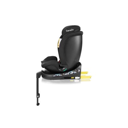 Lionelo - Seggiolino auto con base girevole NAVY i-Size 40-150 cm nero