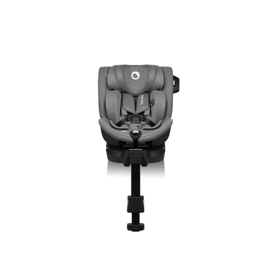 Lionelo - Seggiolino auto con base rotante HARMONY i-Dimensioni 40-150 cm nero/grigio