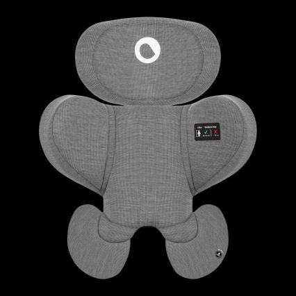 Lionelo - Seggiolino auto con base rotante HARMONY i-Dimensioni 40-150 cm nero/grigio