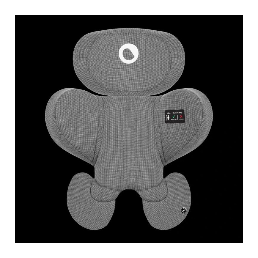 Lionelo - Seggiolino auto con base rotante HARMONY i-Dimensioni 40-150 cm nero/grigio