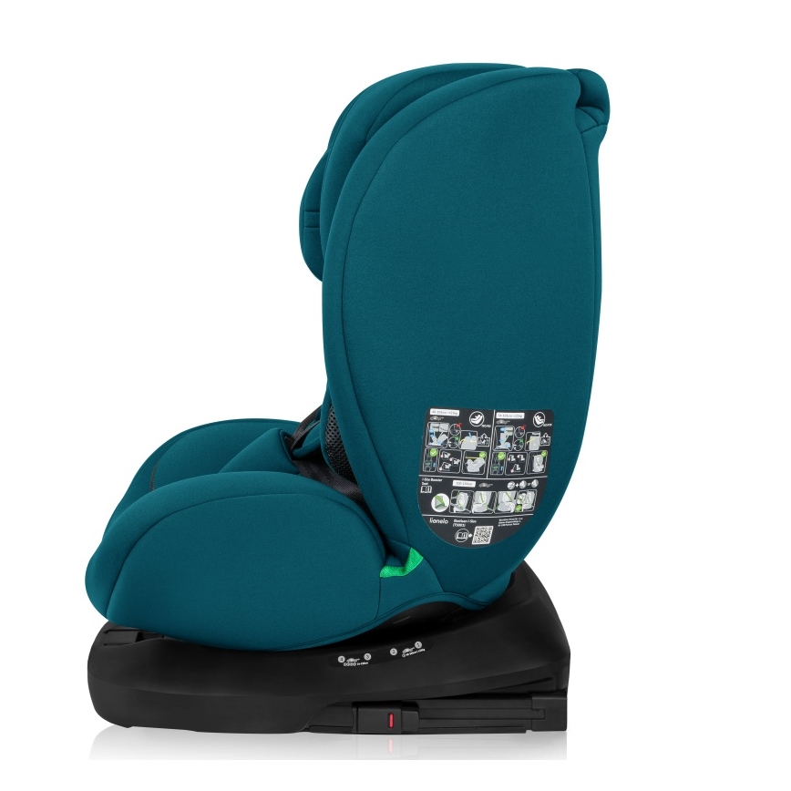 Lionelo - Seggiolino auto girevole con base BASTIAAN i-Size 40-150 cm blu indaco