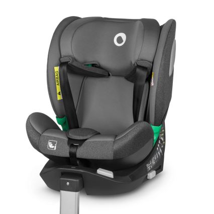 Lionelo - Seggiolino auto girevole con base BRAAM i-Size 40-150 cm Grey Stone
