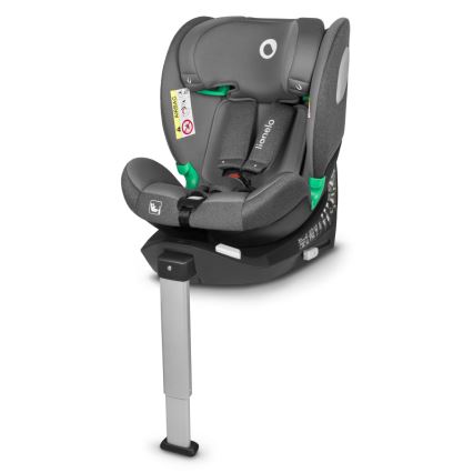 Lionelo - Seggiolino auto girevole con base BRAAM i-Size 40-150 cm Grey Stone