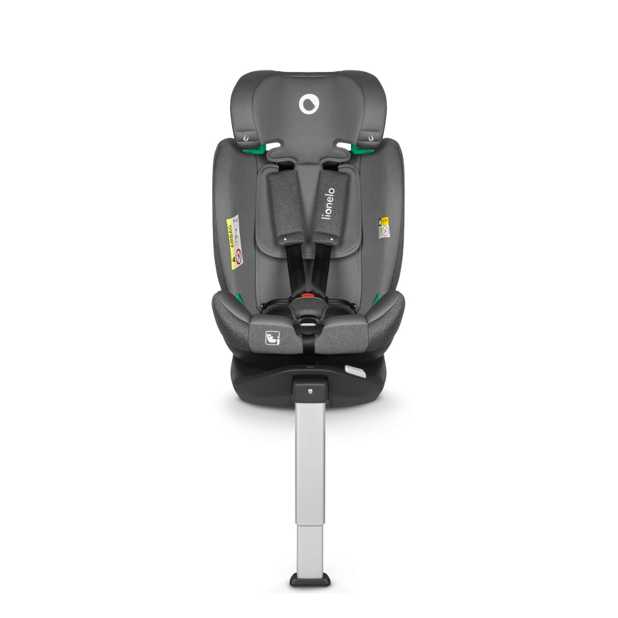 Lionelo - Seggiolino auto girevole con base BRAAM i-Size 40-150 cm Grey Stone
