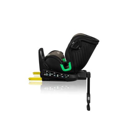 Lionelo - Seggiolino auto girevole con base HARMONY i-Size 40-150 cm nero/oliva