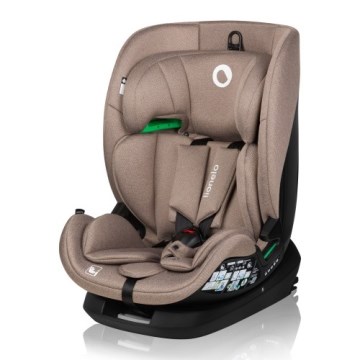 Lionelo - Seggiolino auto girevole con base LAVENDER i-Size 76-150 cm Beige Latte