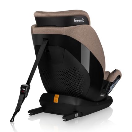 Lionelo - Seggiolino auto girevole con base LAVENDER i-Size 76-150 cm Beige Latte