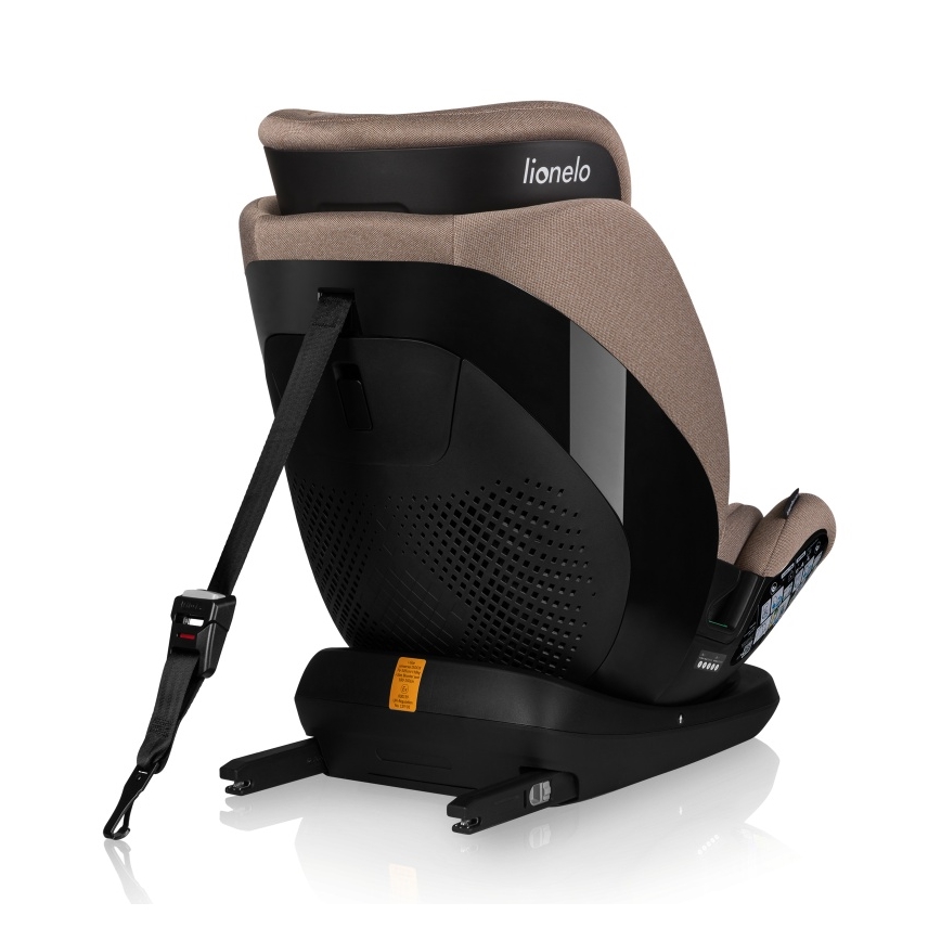 Lionelo - Seggiolino auto girevole con base LAVENDER i-Size 76-150 cm Beige Latte