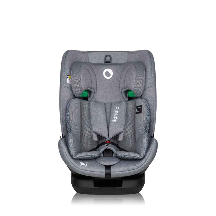 Lionelo - Seggiolino auto girevole con base LAVENDER i-Size 76-150 cm Grey Stone