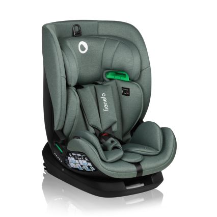 Lionelo - Seggiolino auto con base girevole LAVENDER i-Size 76-150 cm Verde Pistacchio
