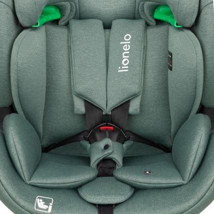 Lionelo - Seggiolino auto con base girevole LAVENDER i-Size 76-150 cm Verde Pistacchio