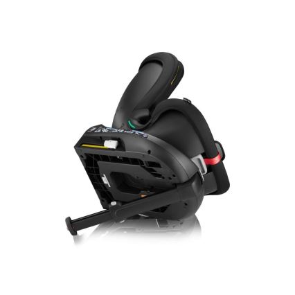 Lionelo - Seggiolino auto girevole con base NAVY i-Size 40-150 cm nero/rosso