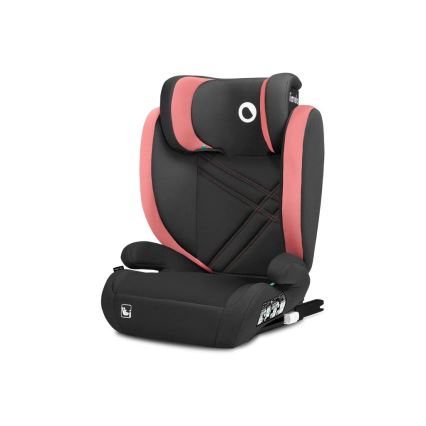 Lionelo - Seggiolino auto HUGO i-Dimensioni 100-150 cm nero/rosa
