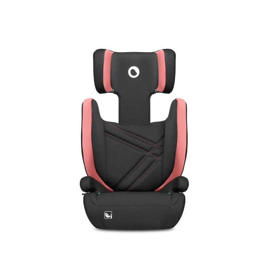 Lionelo - Seggiolino auto HUGO i-Dimensioni 100-150 cm nero/rosa
