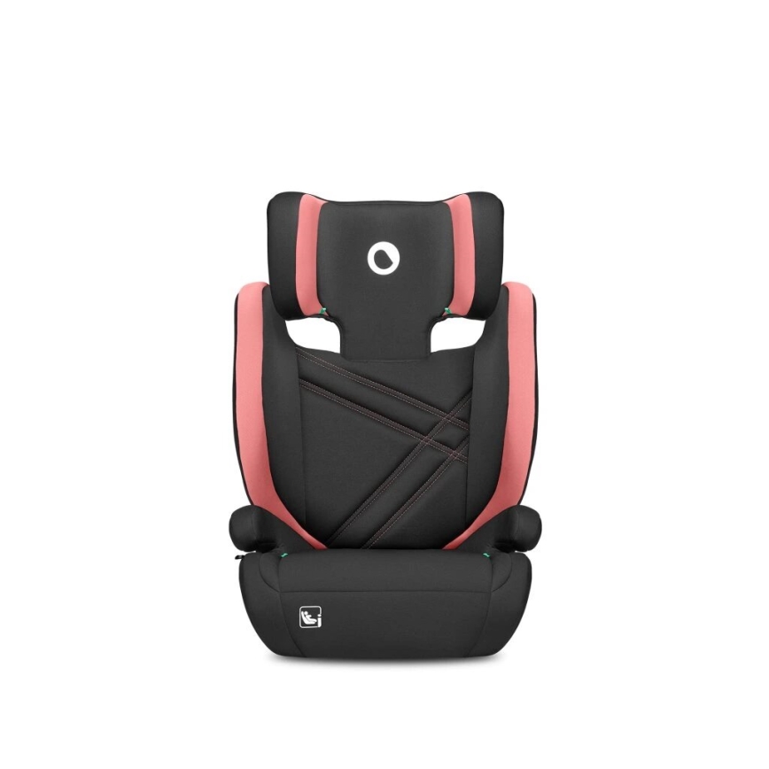Lionelo - Seggiolino auto HUGO i-Dimensioni 100-150 cm nero/rosa