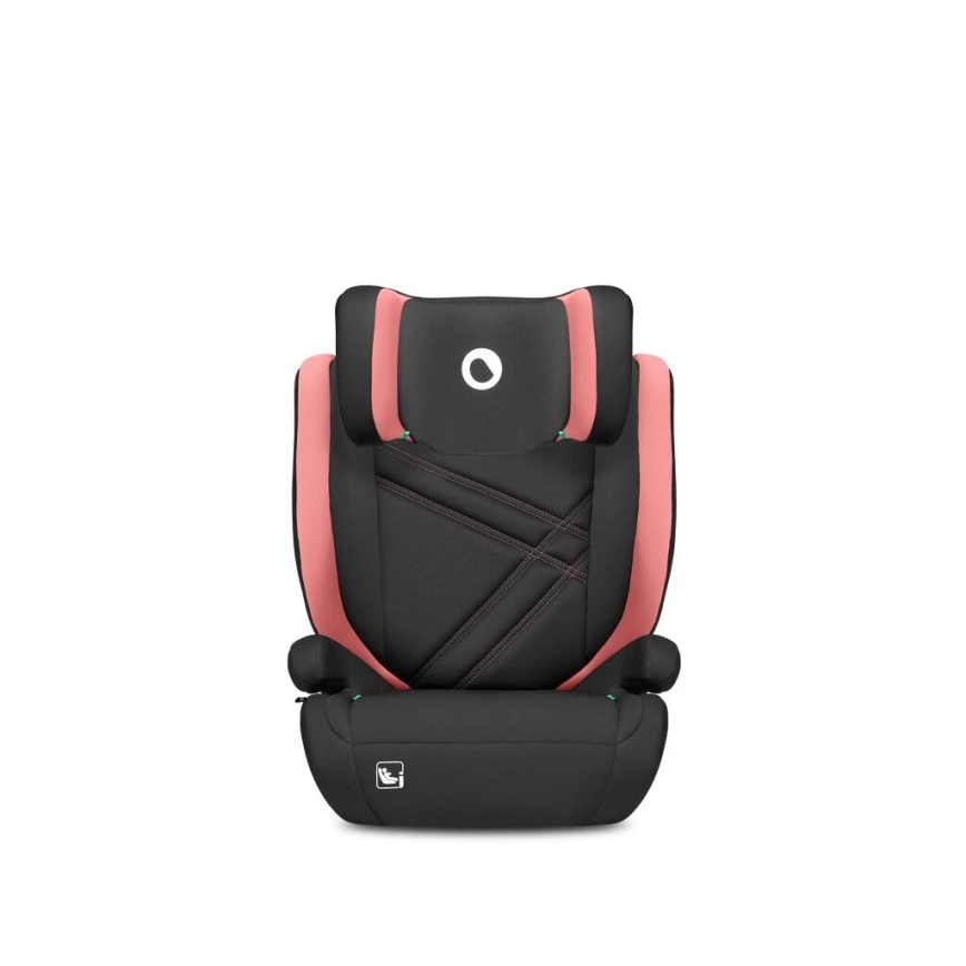 Lionelo - Seggiolino auto HUGO i-Dimensioni 100-150 cm nero/rosa