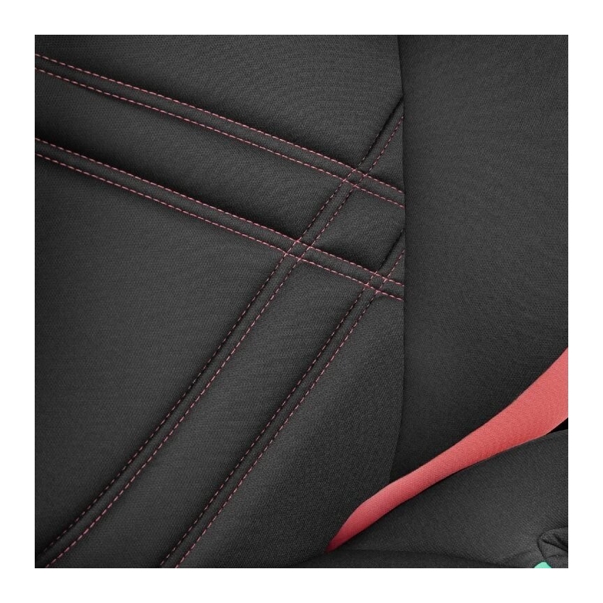 Lionelo - Seggiolino auto HUGO i-Dimensioni 100-150 cm nero/rosa