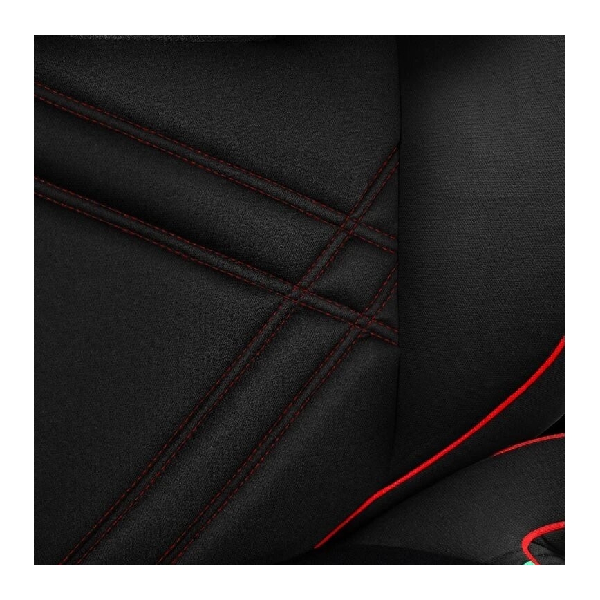 Lionelo - Seggiolino auto HUGO i-Dimensioni 100-150 cm nero/rosso