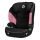 Lionelo - Seggiolino auto LARS i-Dimensioni 100-150 cm nero/rosa