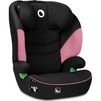 Lionelo - Seggiolino auto LARS i-Dimensioni 100-150 cm nero/rosa