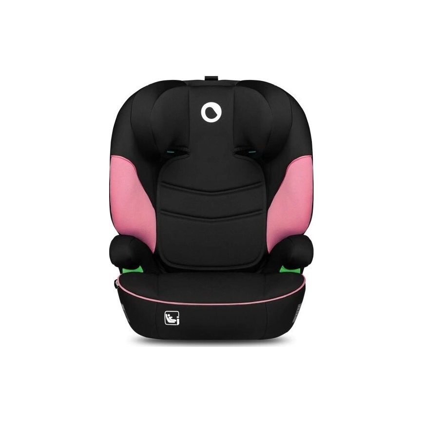 Lionelo - Seggiolino auto LARS i-Dimensioni 100-150 cm nero/rosa