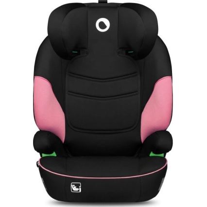 Lionelo - Seggiolino auto LARS i-Dimensioni 100-150 cm nero/rosa