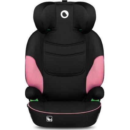 Lionelo - Seggiolino auto LARS i-Dimensioni 100-150 cm nero/rosa