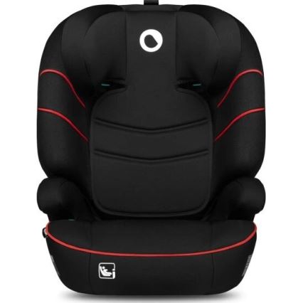 Lionelo - Seggiolino auto LARS i-Dimensioni 100-150 cm nero/rosso