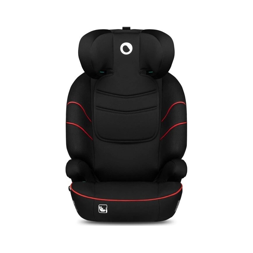 Lionelo - Seggiolino auto LARS i-Dimensioni 100-150 cm nero/rosso