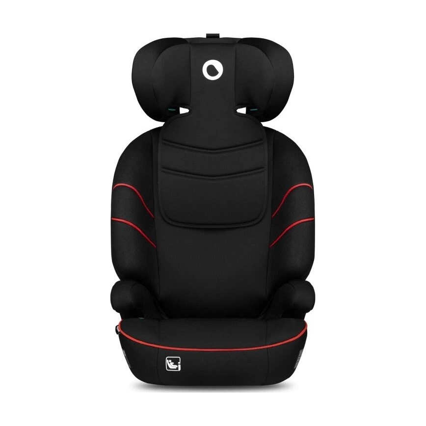 Lionelo - Seggiolino auto LARS i-Dimensioni 100-150 cm nero/rosso